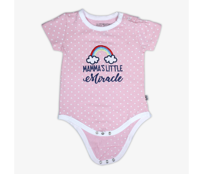 Hugs and Kisses SU19MGL16 6-9Month Mommas Little Miracle Onesies -Pink - Zoom Image 1