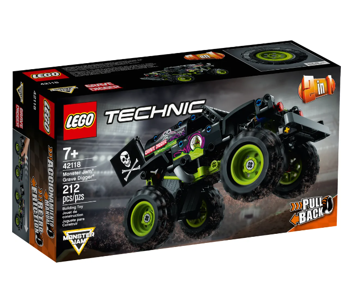 Lego 212 Piece Monster Jam Grave Digger Interactive Building Toy for Kids - Zoom Image 4