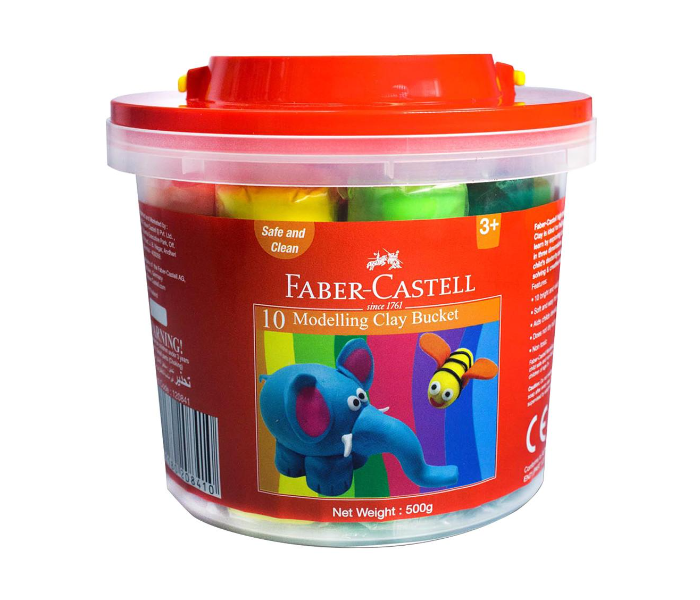 Fiber Castell 10 Bright and Vivid Colour Clay Modelling Bucket - Zoom Image 1