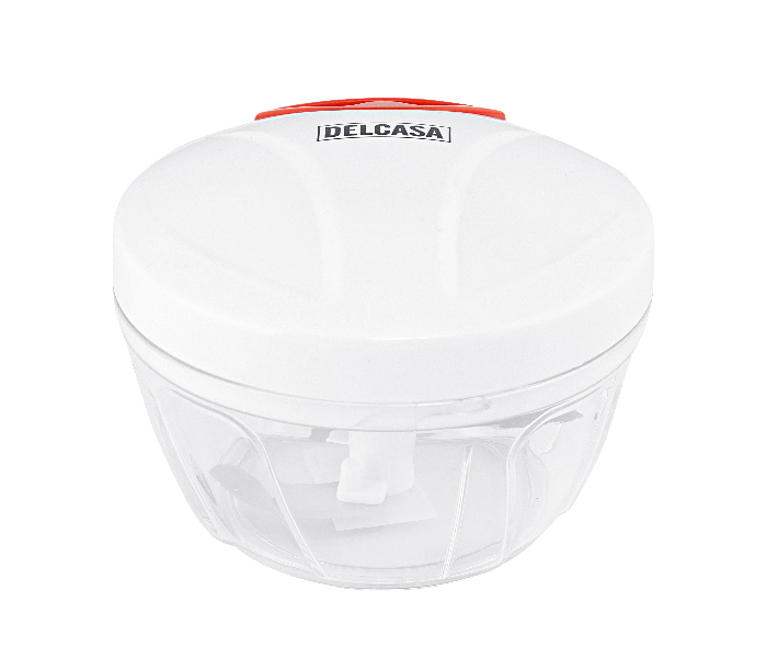 Delcasa DC1618 Durable Handy Non Skid Pull Food Chopper - White and Red - Zoom Image 4