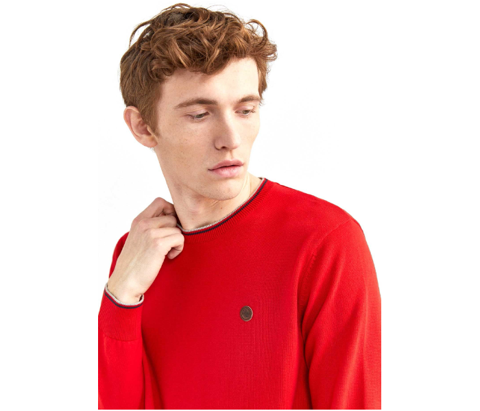 Springfield 141765761 Small Cotton Knitwear for Men - Red - Zoom Image 2