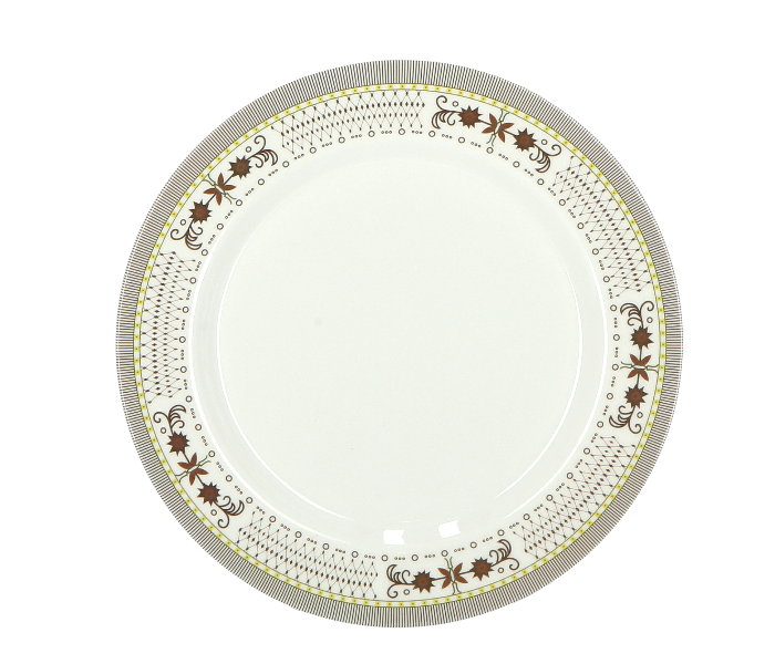 Delcasa DC1785 8 Inch Melamine Durable Superior Quality Round Dinner Plate - White - Zoom Image 1