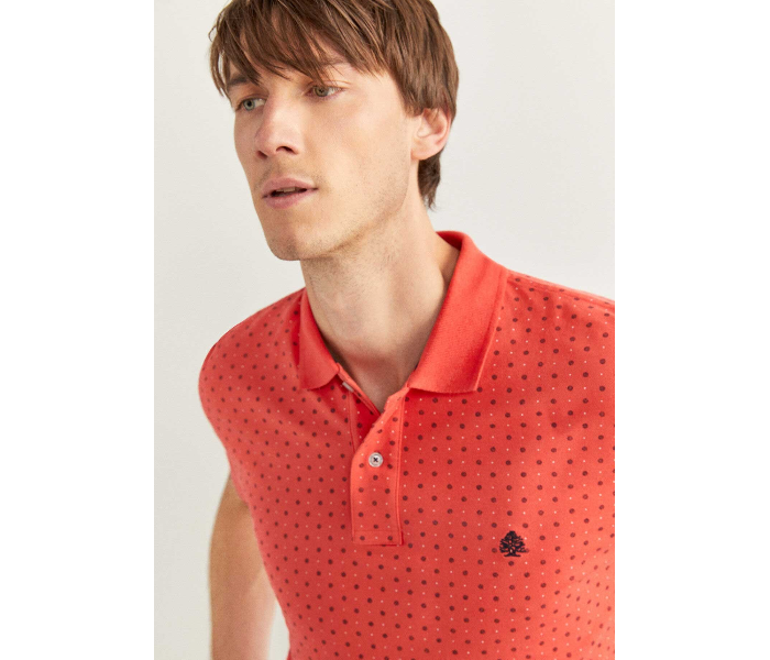 Springfield 143772065 Small Basic Slim Fit Polo Shirt for Men - Orange - Zoom Image 2