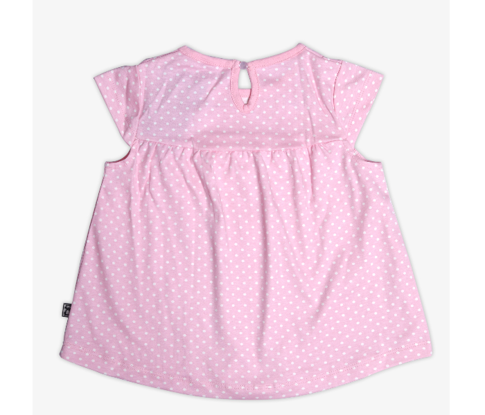 Hugs and Kisses SU19MGL01 9-12Month Hearty Revenge Baby Girl Frocks With Shorts-Pink - Zoom Image 2