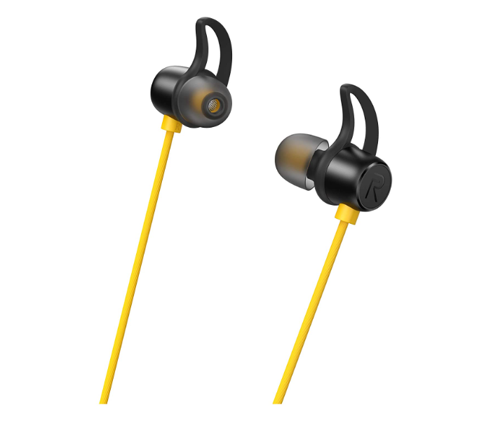 Realme Buds Wireless In-ear IPX4 Sweatproof Bluetooth 5.0 Deep Bass Bluetooth Earphone Neckband With Mic - Yellow - Zoom Image 4