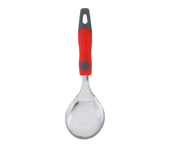 Delcasa DC1933 25X7.8 cm Stainless Steel Rice Spoon -Silver and Red - Zoom Image 1