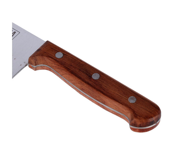 Delcasa DC1835 7 Inch Durable Cleaver Knife with Comfortable Handle - Wood - Zoom Image 2