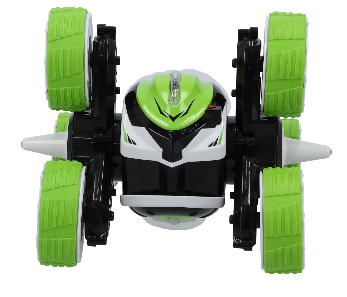 Merriboy MBRC2000 Remote Control Double Sided MKB Slide And Stunt Tri-Wheeler for Kids - Green and Black - Zoom Image 4