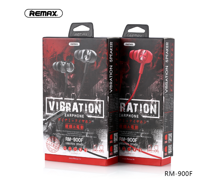 Remax RM-900F Noise Isolation Stereo Earphone -Red - Zoom Image 2