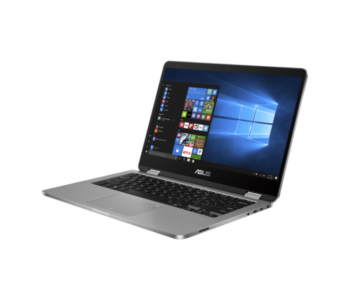 Asus J401MA Vivobook Flip 14 Inch HD Touchscreen Intel Celeron N4020 Dual Core 4GB RAM 64GB eMMC Integrated Intel HD Graphics Windows 10 -Silver - Zoom Image 2