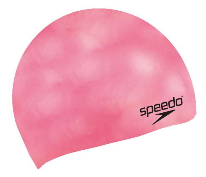 Speedo Unisex Junior Polyester Swimming Cap - Pink - Zoom Image