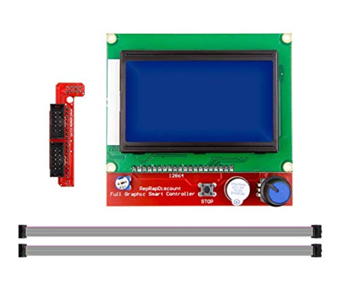 Arduino RepRapDiscount Full 12864 LCD Graphic Smart Controller - Red and Green - Zoom Image 4