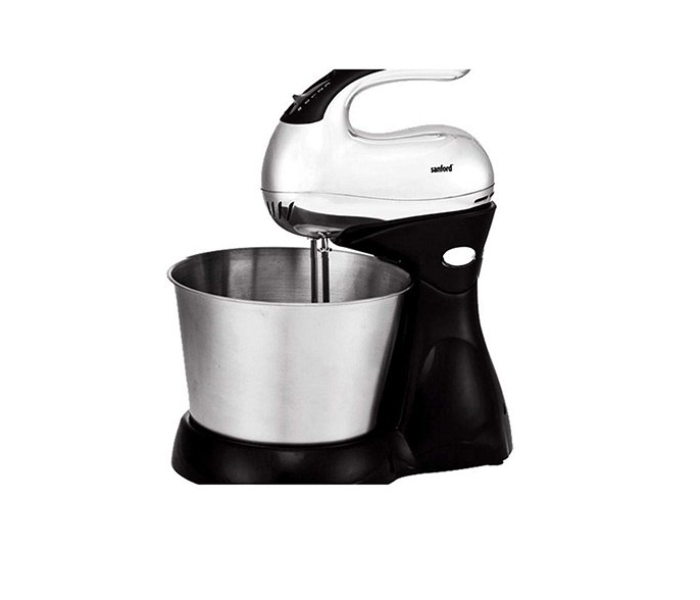 Sanford SF1359SM 200W Stand Mixer with 2 Liter Stainless Steel Bowl -Black and Silver - Zoom Image