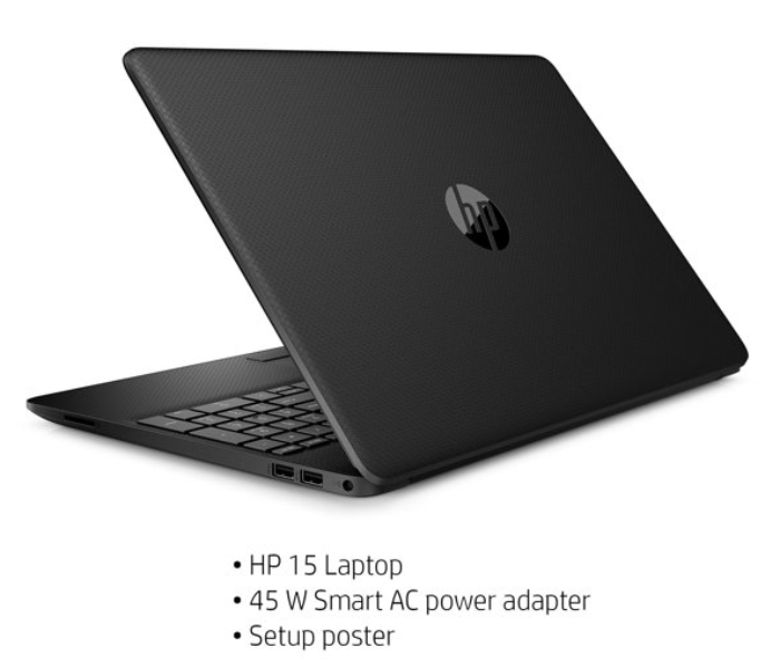 HP 15-DW1001WM 15.6 Inch FHD Intel Celeron N4020 Processor 4GB RAM 128 GB SSD Intel UHD Graphics Windows 10 with Office - Black - Zoom Image 6