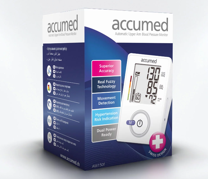 Accumed AW150 Upper Arm BP Monitor - White - Zoom Image 1