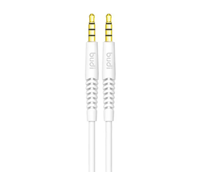 Budi 2724463920122 Stereo AUX Cable - White - Zoom Image