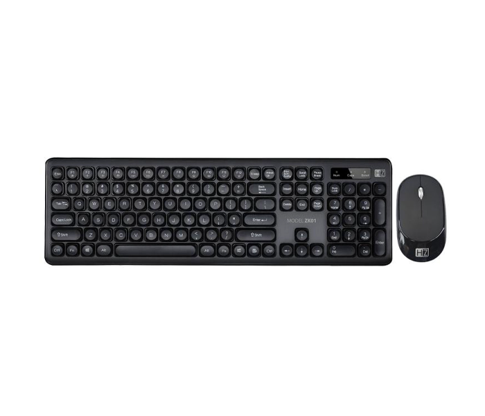 Heatz ZK01 Wireless Keyboard and Mouse Combo-Black - Zoom Image 1