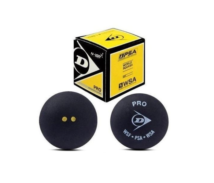 Dunlop PSA World Tour WSF Squash Ball - Black - Zoom Image 2