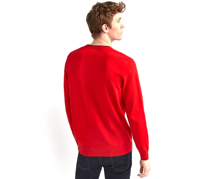 Springfield 141765761 XXL Cotton Knitwear for Men - Red - Zoom Image 3