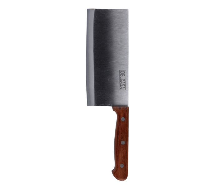 Delcasa DC1835 7 Inch Durable Cleaver Knife with Comfortable Handle - Wood - Zoom Image 3