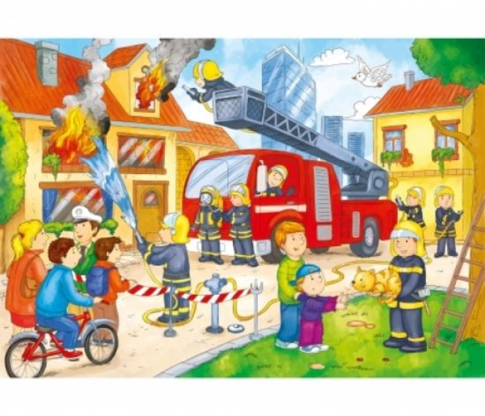 Noris 606038000 XXL 45-Pieces Fire Station Puzzle - Zoom Image 2