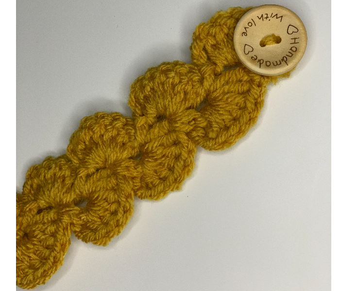 Crochet CFMC-1 Handmade Face Mask Connector - Yellow - Zoom Image 2