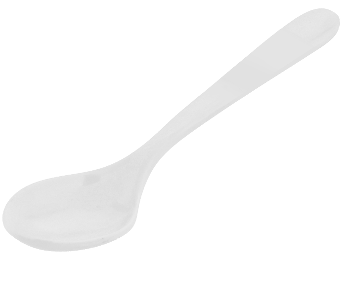 Delcasa DC2335 Melamine Spoon - White - Zoom Image 1