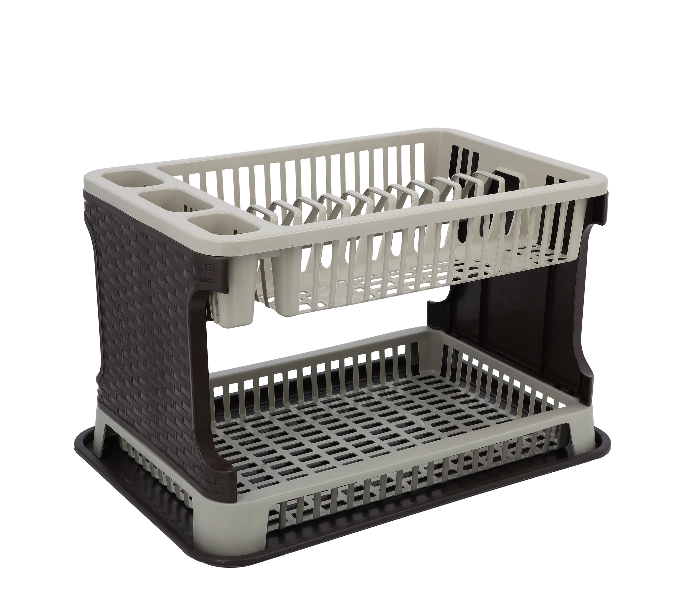 Delcasa DC1975 2Layer Turkey Dish Drainer -Black and White - Zoom Image 4