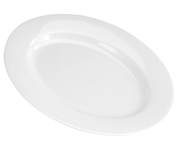 Delcasa DC2329 14 Inch Melamine Oval Tray - White - Zoom Image 4