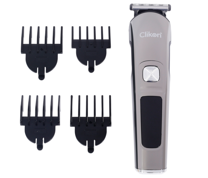 Clikon CK3338 Intelligent Cordless Hair Clipper with 4 Trimmer Heads -Black and Silver - Zoom Image 2