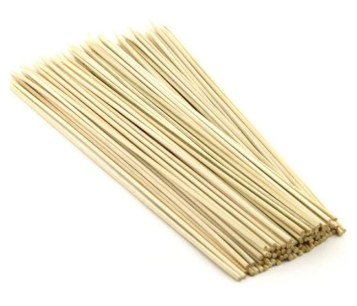 Multipurpose DR-A450104-21 100 Pieces 25x0.3cm Natural Bamboo Sticks -Cream - Zoom Image