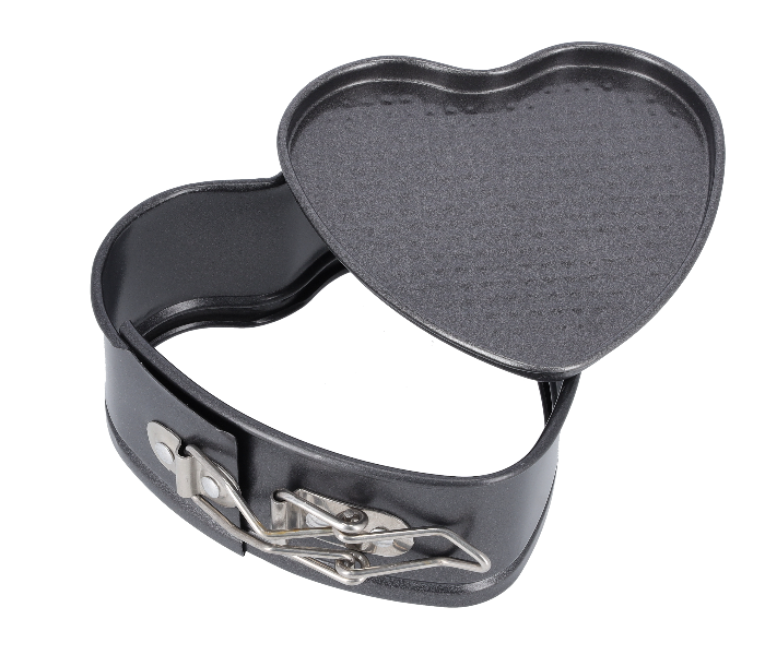 Delcasa DC2039 Carbon Steel  Non-Stick Heart Shape Spring Form Cake Mould -Grey - Zoom Image 3