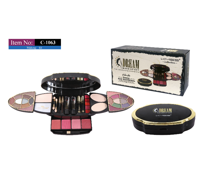 KMES C-1063 Stylish Makeup Kit for Women - Black - Zoom Image