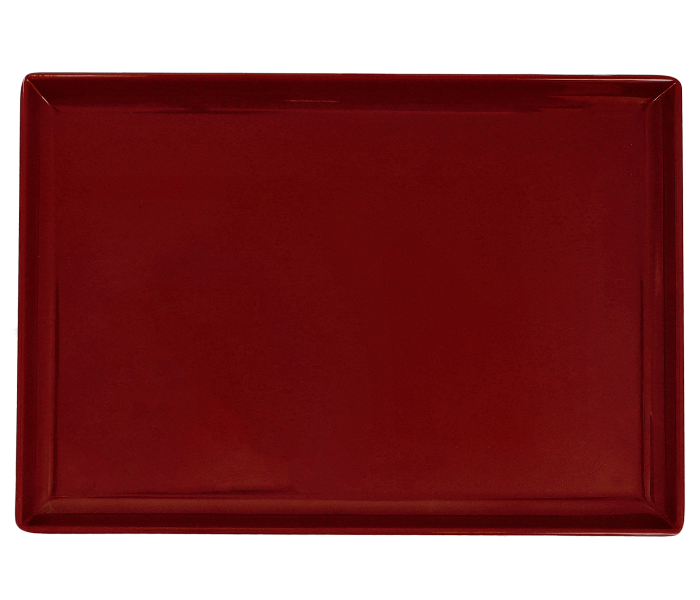 Delcasa DC2311 12 Inch Melamine Rectangle Tray - Maroon - Zoom Image 4