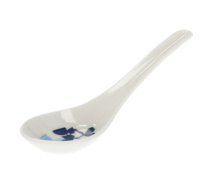 Delcasa DC1806 Durable and Heat Resistant Melamine Soup Spoon - White - Zoom Image 1