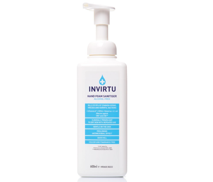 Invirtu HFR0100A-B2035 600 ml Alcohol Free Hand Foam Sanitizers - Zoom Image