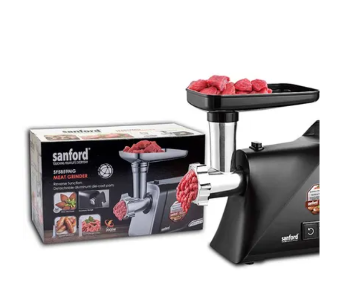 Sanford SF5859MG-B 2000 Watts Meat Grinder Mincer - Black and Silver - Zoom Image 4