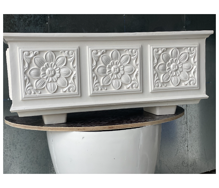 Grace GQ-901/B 960x380x400 mm Exotic Royal Design Garden GRP Planters for Interior and Exterior - White - Zoom Image 6