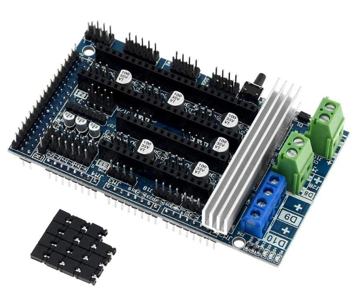 Arduino Ramps 1.6 Expansion Control Panel with Heatsink Upgraded Ramps - Blue - Zoom Image 1