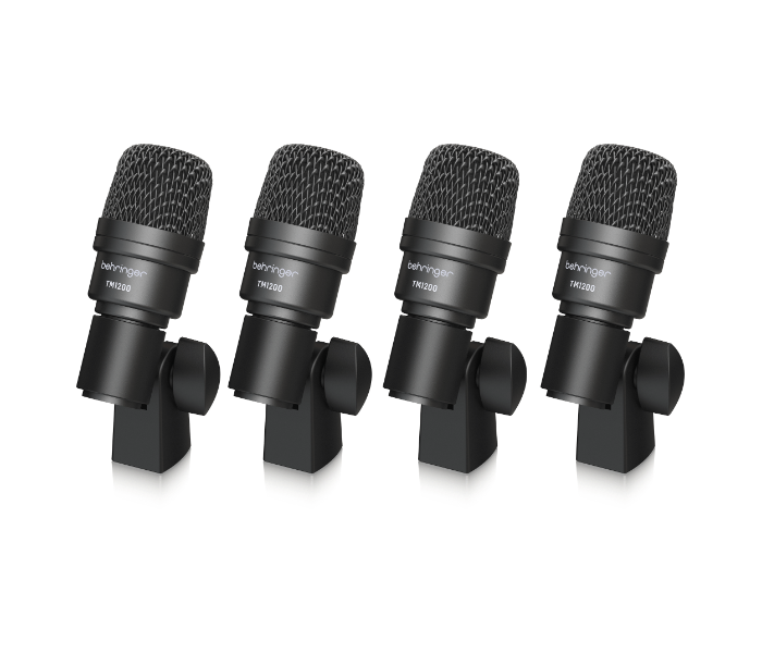 Behringer BC1200 7 Piece Professional Drum Microphone Set for Studio and Live Applications - Black - Zoom Image 2