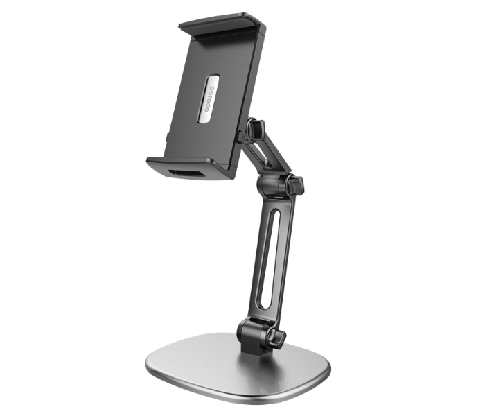 Porodo PD-TBFS-GY Aluminum Shell 360 Degree Full Rotate Multi-Joint Universal Mount Adjustable Mobile Phone and Tablet Holder - Grey - Zoom Image 2