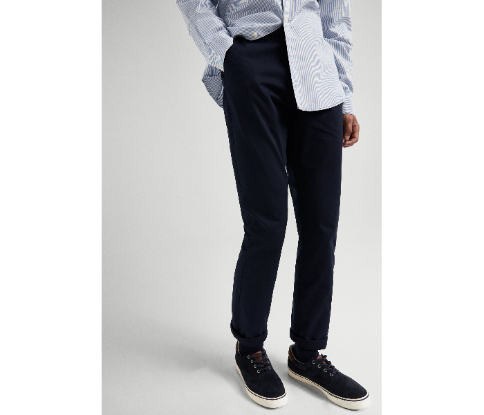 Springfield 155552911 Size 38 Chinos for Men - Dark Blue - Zoom Image 1