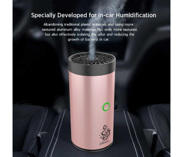 Rechargeable USB Mini Car Incense Bakhoor Small And Exquisite Smell Removing Dehumidification Burner - Rose Gold - Zoom Image 1