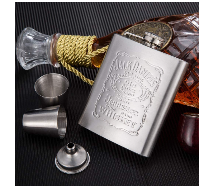 8oz 206ml Stainless Steel Flask Funnel Set - Silver - Zoom Image 3