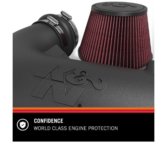 K and N V8-63-3082 Cold Air Intake Kit High Performance Guaranteed to Increase Horsepower COLD AIR INTAKE KITS or PERFORMANCE KITS Fits 2014-2020 Chevy-GMC-Cadillac - Zoom Image 4