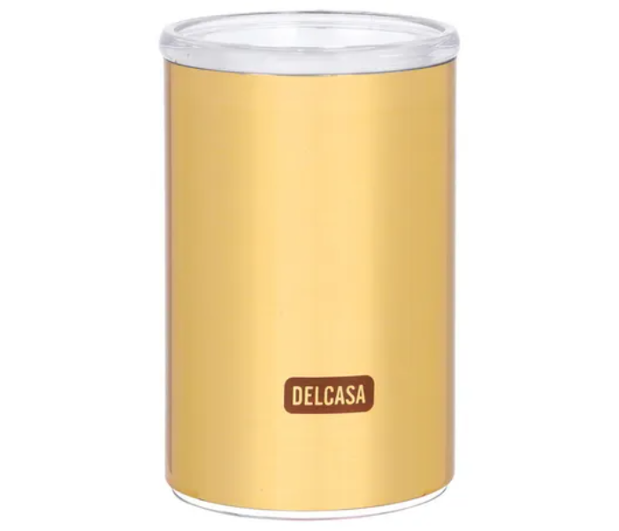 Delcasa DC1906 1Liter Airtight Kitchen Canister with Lid -Gold - Zoom Image 1