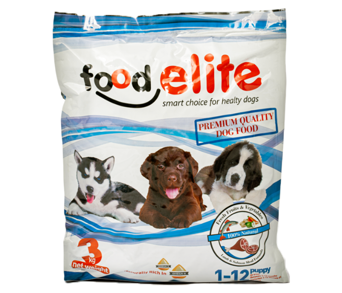 Food Elite 3 Kg 1-12 Years Premium Quality Mixed Puppy Food - Zoom Image