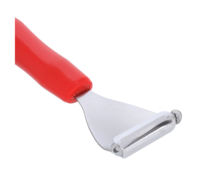 Delcasa DC1921 18.5x5.8 cm Stainless Steel Triangle Peeler -Silver and Red - Zoom Image 4