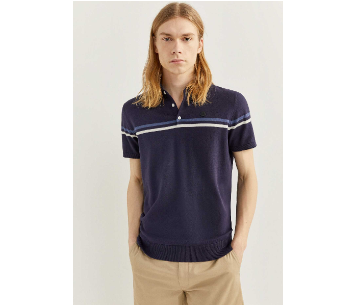 Springfield 142707512 Medium Polo T-Shirt for Men - Medium Blue - Zoom Image 1