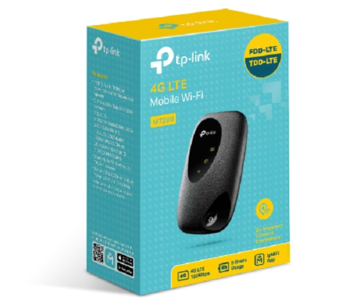 TP-Link 4G LTE M7200 2000mAh Mobile Wi-Fi Router -Black - Zoom Image 5